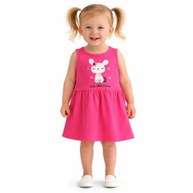 Alme Nyuszis pink kislány ruha