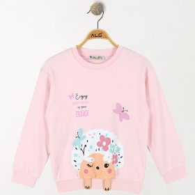 ALG Sünis rózsaszín kislány pulóver