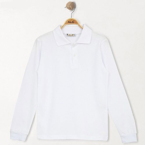 ALG Fehér fiú pamut felső