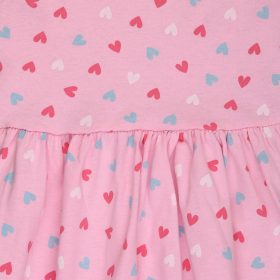 Essu Szíves rózsaszín ujjatlan kislány ruha