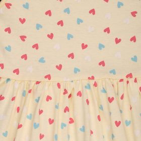 Essu Szíves sárga ujjatlan kislány ruha