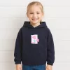 ALG Virágos sötétkék kislány pulóver