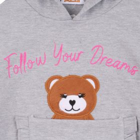 ALG Macis szürke kislány pulóver