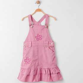 ALG Hímzett rózsaszín kislány ruha