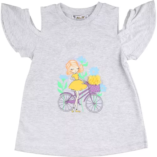 ALG Kislányos szürke kislány felső