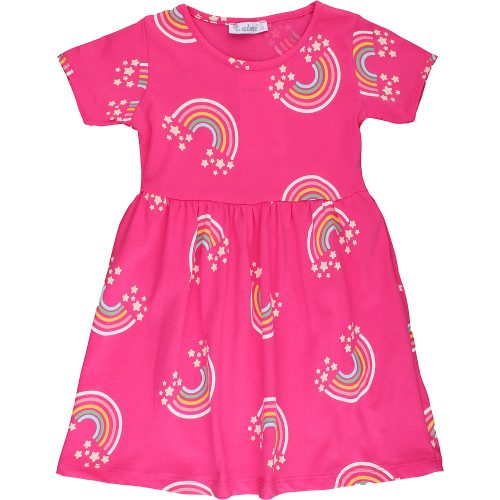 Alme Szivárványos pink kislány ruha