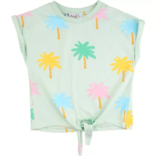 ALG Pálmafás zöld lány felső