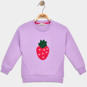 ALG Epres lila kislány belül bolyhos pulóver
