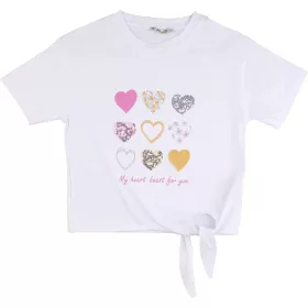 ALG Szíves fehér lány felső