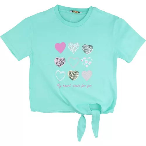 ALG Szíves menta lány felső