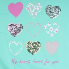 ALG Szíves menta lány felső