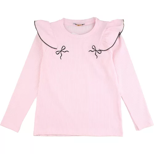 ALG Bordázott rózsaszín lány felső