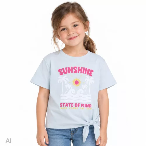 ALG Sunshine világoskék kislány felső