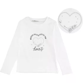 ALG Szíves bordázott ekrü lány felső