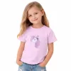 ALG Unikornis halványlila kislány felső