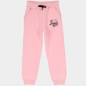   ALG Angel rózsaszín belül bolyhos zsebes lány melegítőnadrág