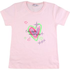 Essu Szíves rózsaszín lány felső