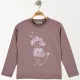 ALG Kutyás hamvaslila lány felső