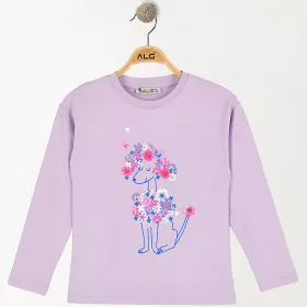ALG Kutyás lila lány felső