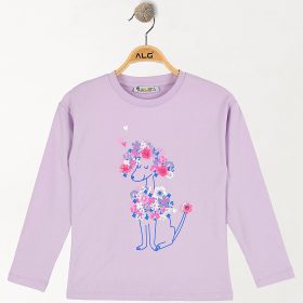 ALG Kutyás lila lány felső