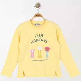 ALG Virágos sárga lány felső