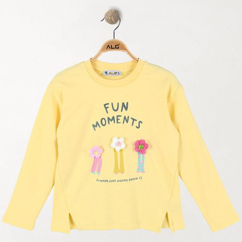 ALG Virágos sárga lány felső