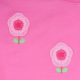 ALG Virágos rózsaszín lány felső