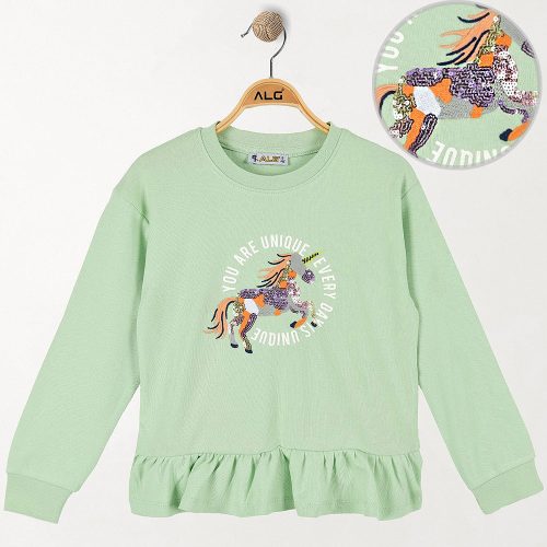 ALG Unikornis zöld lány felső