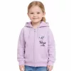 ALG Szíves lila lány zsebes melegítőfelső