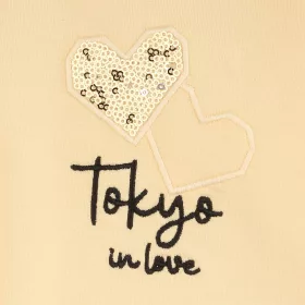 ALG Szíves sárga lány zsebes melegítőfelső