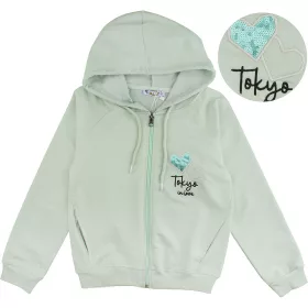 ALG Szíves zöld lány zsebes melegítőfelső