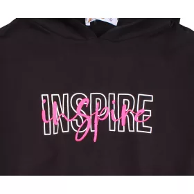 ALG Feliratos fekete lány pulóver