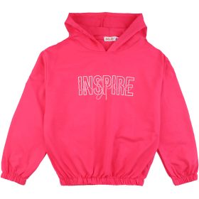 ALG Feliratos rózsaszín lány pulóver