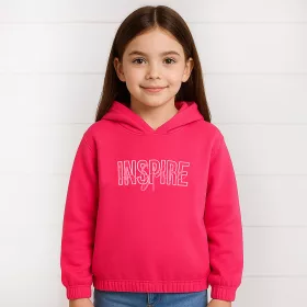 ALG Feliratos rózsaszín lány pulóver