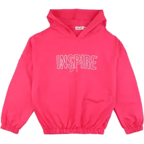 ALG Feliratos rózsaszín lány pulóver