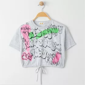 ALG Graffitis szürke lány felső