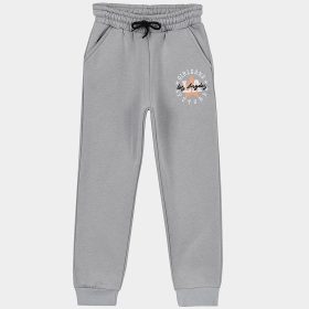   ALG Csillagos szürke zsebes lány belül bolyhos melegítőnadrág