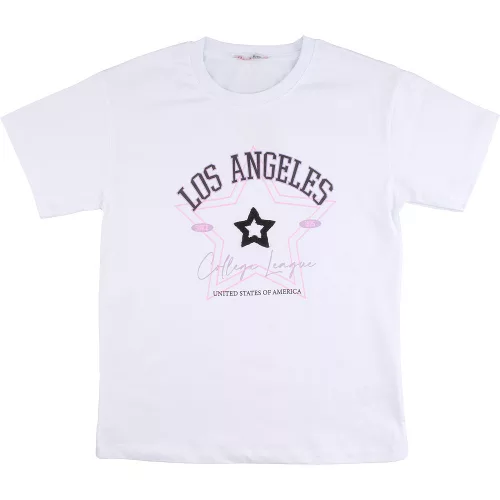 HSG Csillagos fehér lány felső