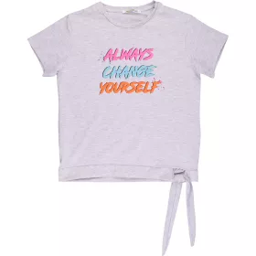 ALG Feliratos szürke tini felső