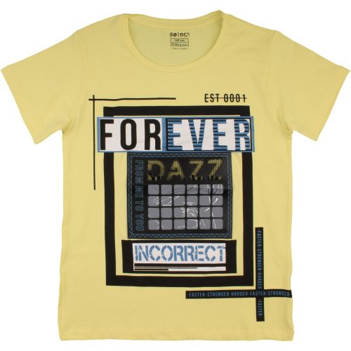 Boinc Forever sárga fiú póló