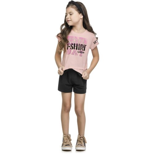 Quimby Cool T-shirt rózsaszín lány felső