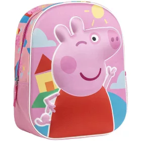 Peppa malac rózsaszín 3D kislány hátizsák