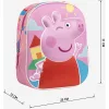 Peppa malac rózsaszín 3D kislány hátizsák