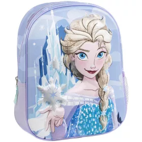 Jégvarázs Elsa lila-kék 3D kislány hátizsák