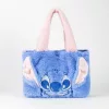 Stitch kék prémes kislány táska