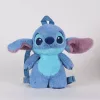 Stitch kék prémes hátizsák