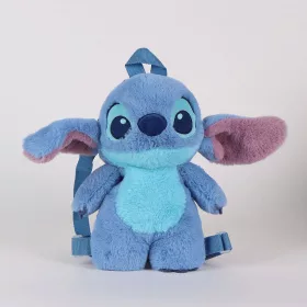 Stitch kék prémes hátizsák