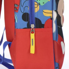 Mickey egér kék-piros  3D kisfiú hátizsák