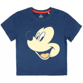 Mickey egér sötétkék-piros kisfiú pizsama