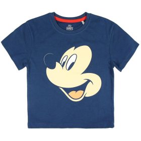 Mickey egér sötétkék-piros kisfiú pizsama